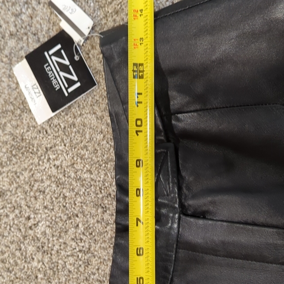 NWT VINTAGE IZZI Leather Pants - Picture 5 of 10